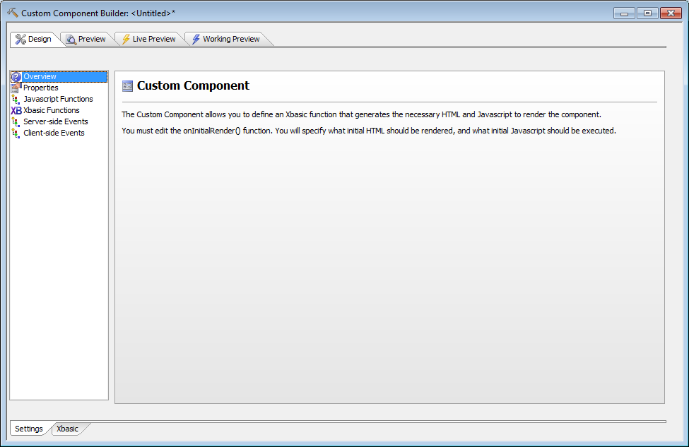 Custom Component Overview